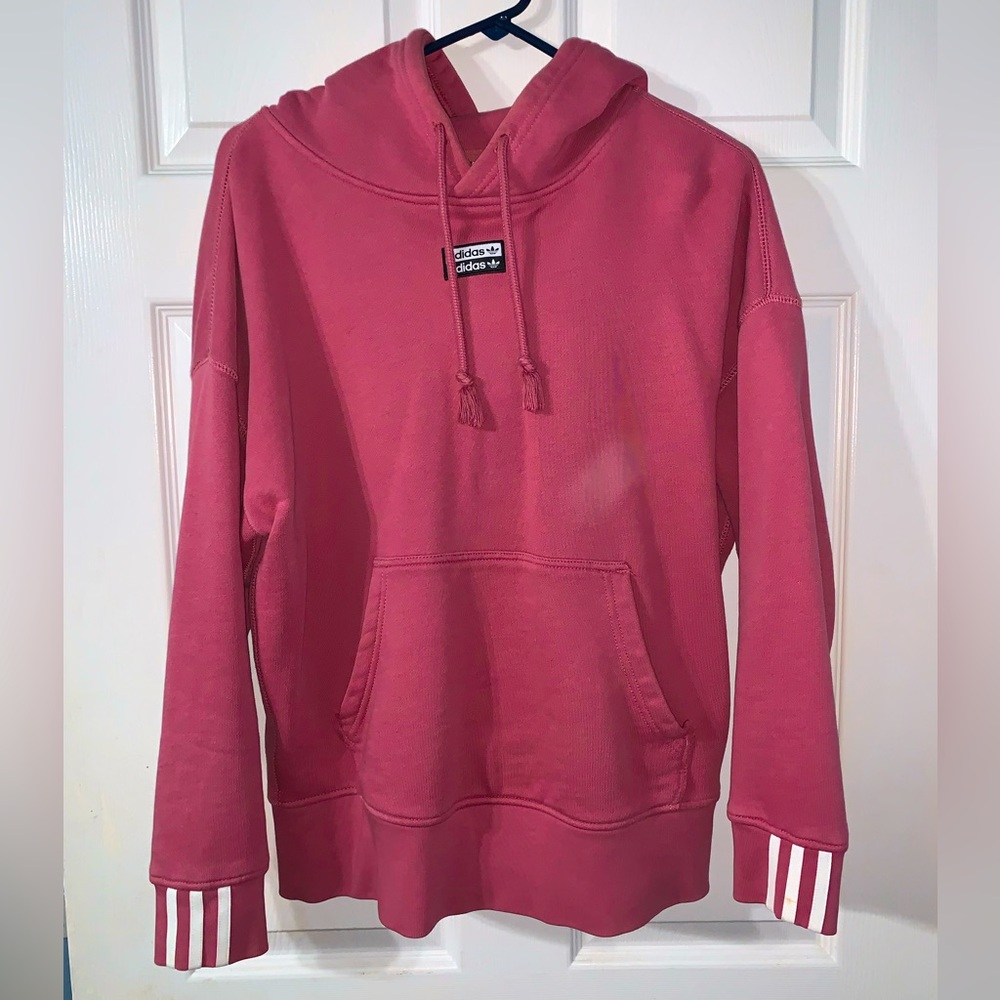 Adidas canvas hoodie, size small